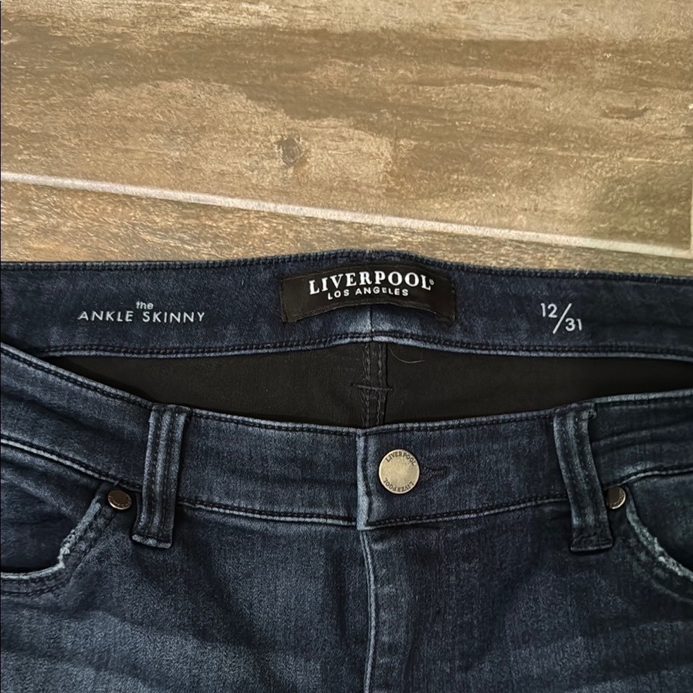 Liverpool Blue Skinny Jeans Sleek Fit - Picture 2 of 9